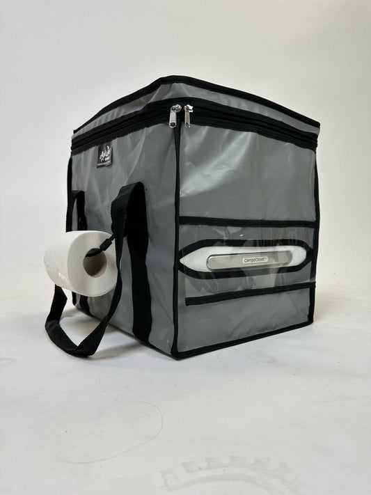 Compo Closet Australia travel bag in black with multiple compartments and adjustable straps, suitable for short trips and travel.
