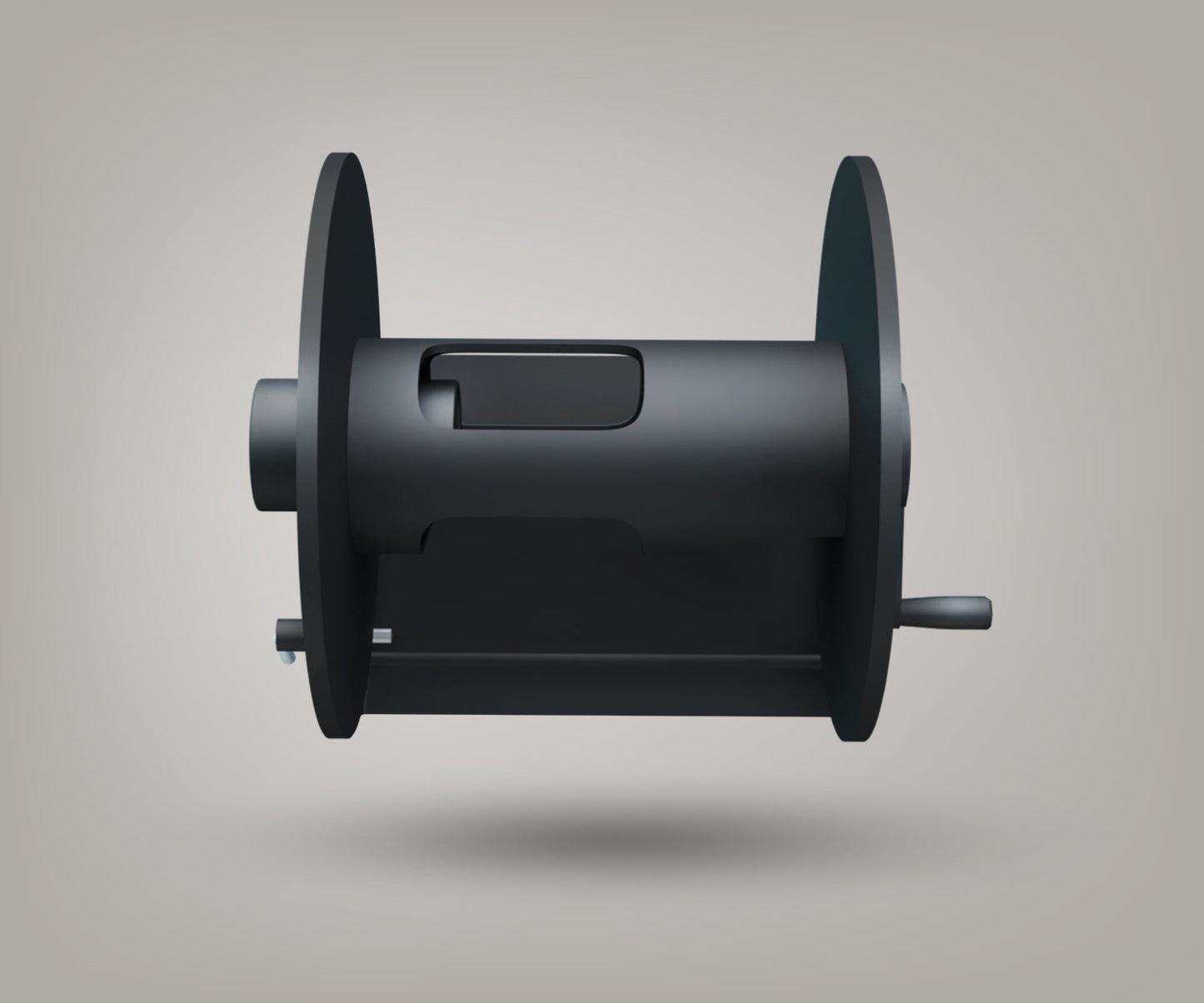 BlowR Wall Mounted Hose Reel for Car Dryer No Hose Front 