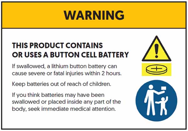 Cell Battery Warning Label Version 3