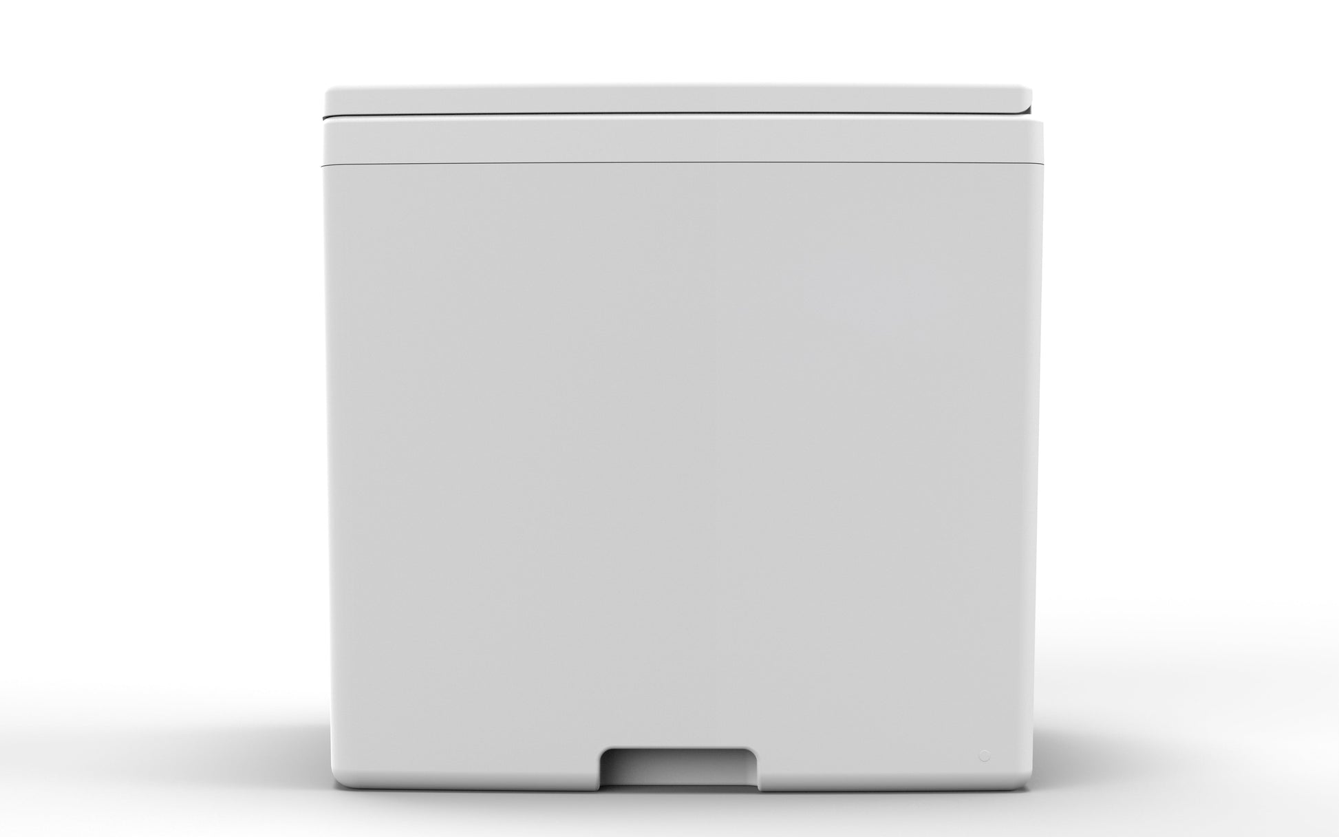 Cuddy Composting Toilet by Compo Closet Australia, portable toilet design ideal for caravan and off-grid living, side view.