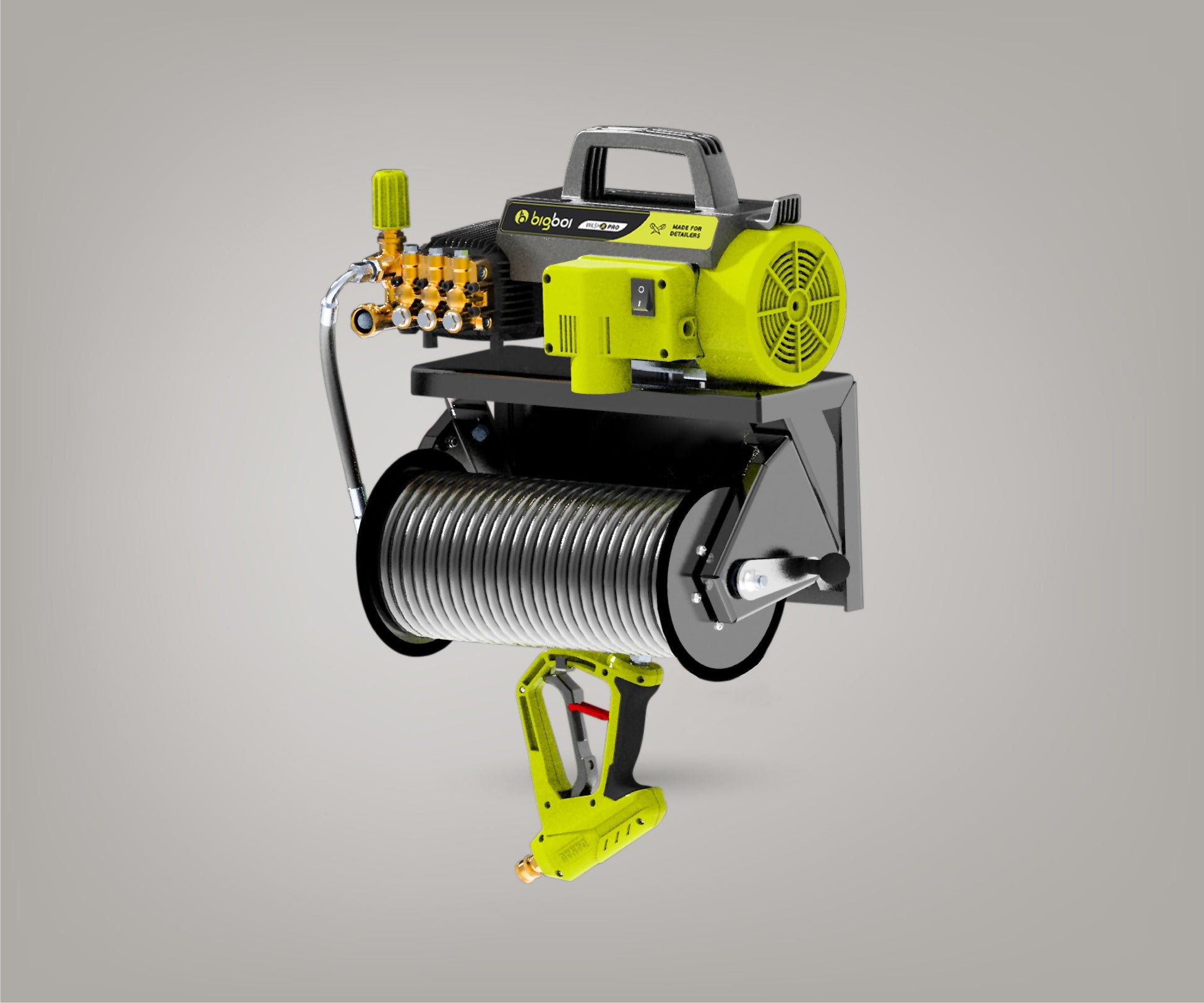 Detailing Pressure Washer Fixed Wall Mount 
