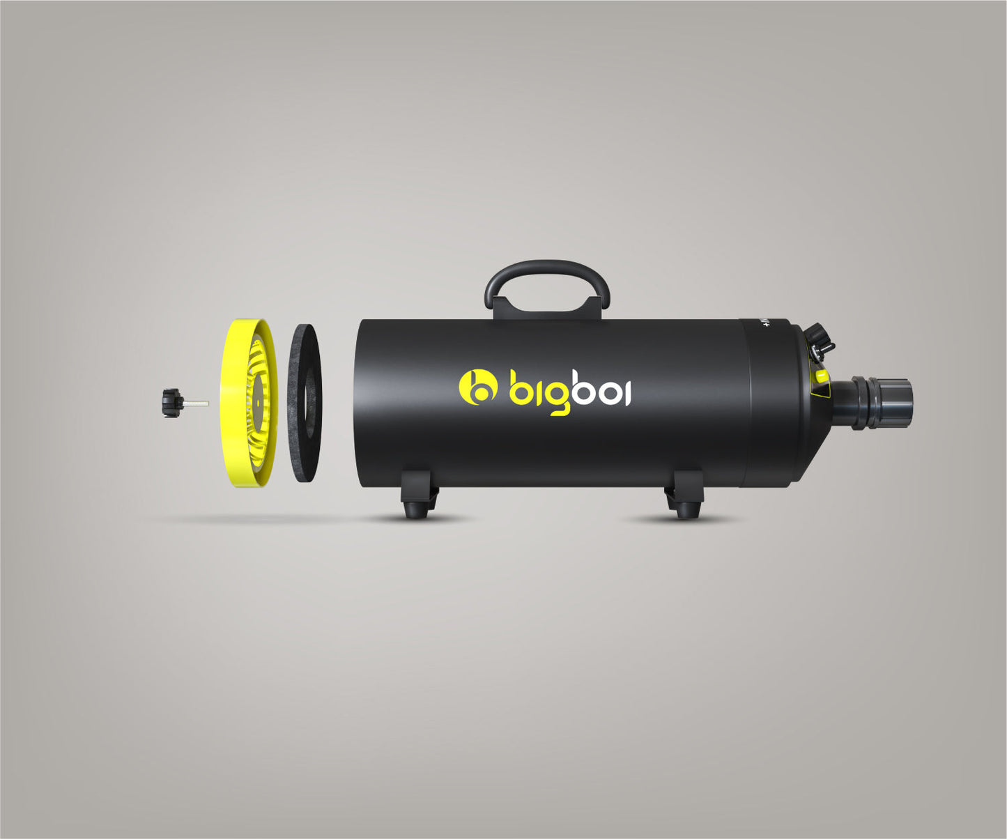 Front View of BlowR MINI PLUS – Compact Twin-Motor Car Dryer