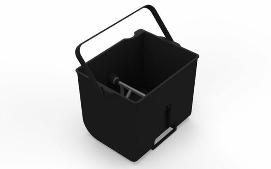 Replacement solids bin by Compo Closet Australia, showing a durable plastic waste bin for recycling or waste disposal.