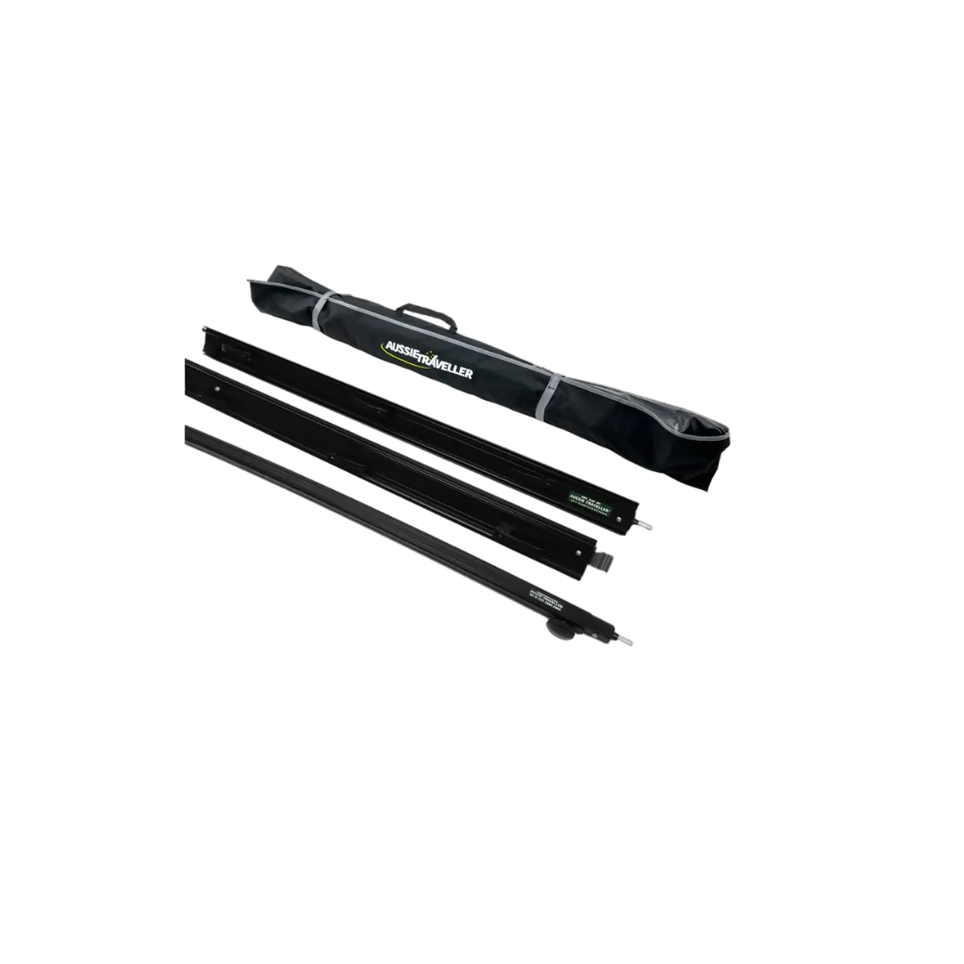 Aussie Traveller Anti-Flap Kit Short Black & Curved Rafter Curvature: 95-98mm
