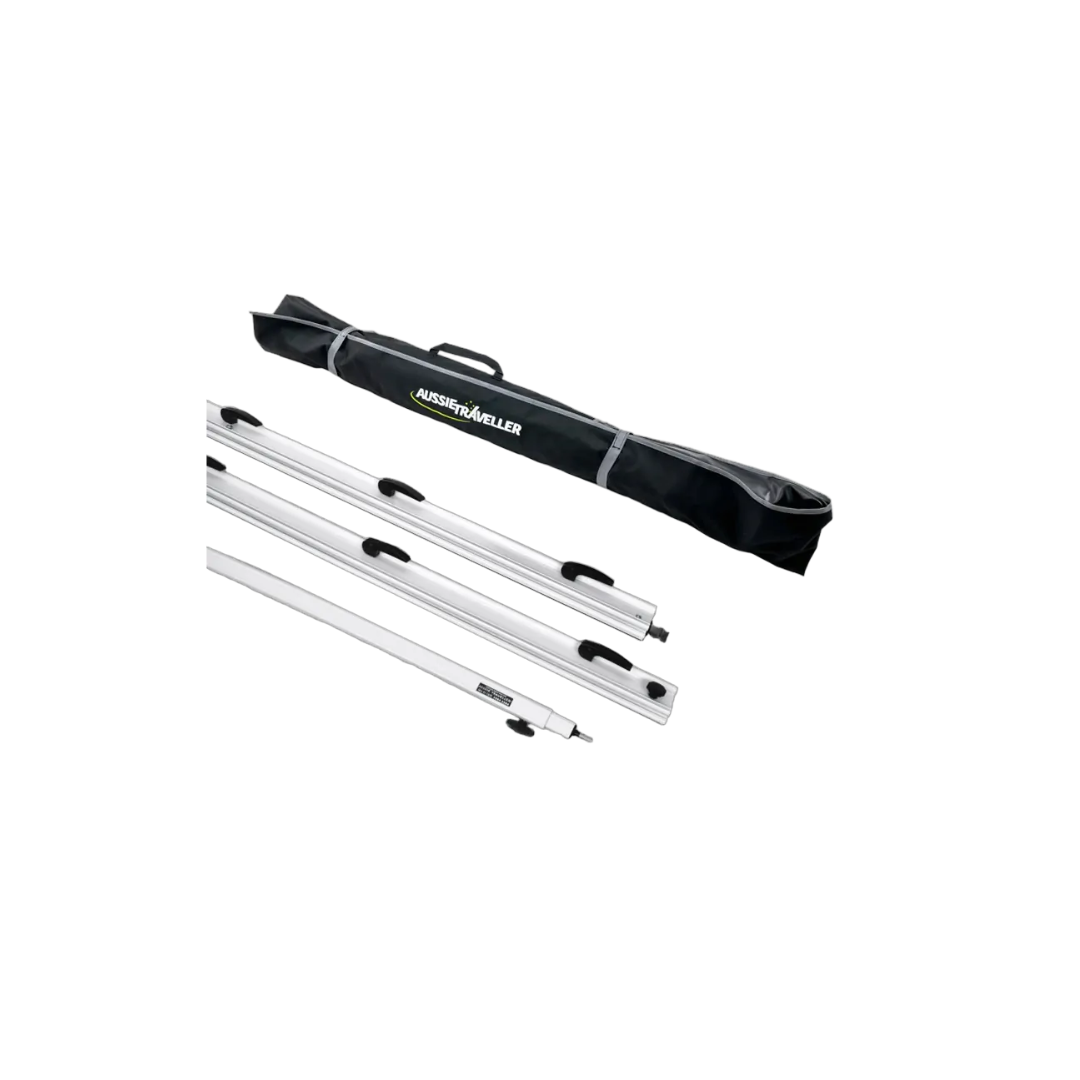 Aussie Traveller Anti-Flap Kit Short White & Curved Rafter Curvature: 95-98mm